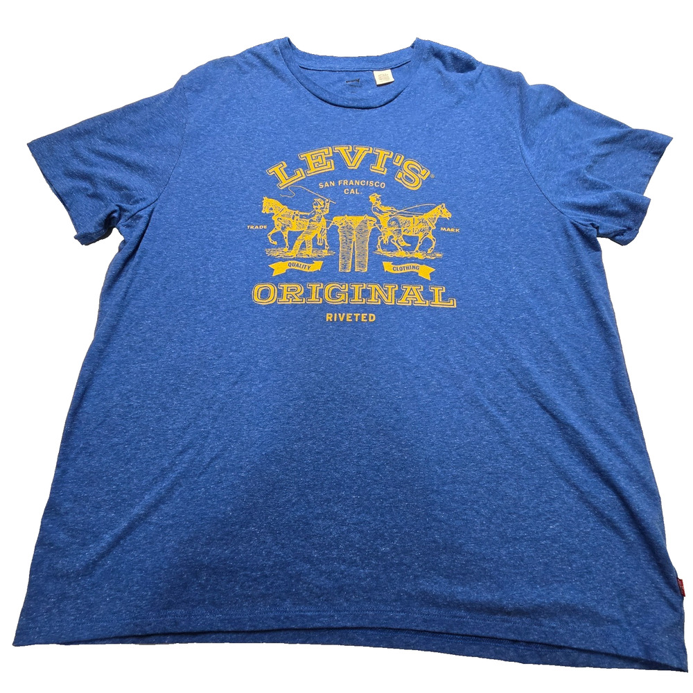 Men's XXL Levi's Blue Levi's Original Riveted Graphic T Shirt